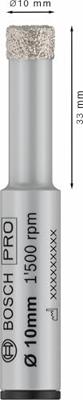 Bosch Accessoires PRO Ceramic dry diamantboor | 10 x 33 x 13 mm - 2608599056 Bosch Accessoires PRO Ceramic dry diamantboor | 10 x 33 x 13 mm - 2608599056