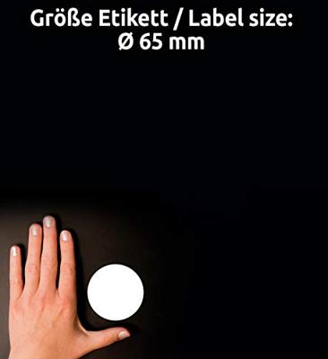 Avery-Zweckform L4881-20 Naamplaatje Kennzeichnungsetiketten (b x h) 65 mm x 65 mm 160 stuk(s)