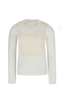 Like Flo winter velvet mesh top meisjes teens - beige - voering