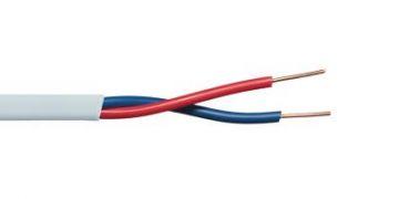 Enzo Thermostaat kabel 2x0.6 qmm wit rond massief - 1381638 Enzo Thermostaat kabel 2x0.6 qmm wit rond massief - 1381638