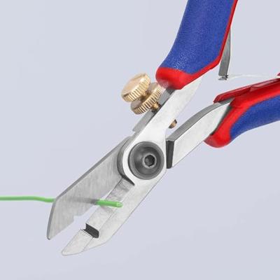 Knipex Elektronica-afstripschaar met meer-componentengrepen 130 mm - 1182130