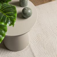 VidaXL Vloerkleed iza laagpolig scandinavisch 160x230 cm crèmekleurig - thumbnail