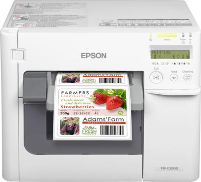 Epson TM-C3500 labelprinter Inkjet Kleur 720 x 360 DPI 103 mm/sec Bedraad Ethernet LAN Epson TM-C3500 labelprinter Inkjet Kleur 720 x 360 DPI 103 mm/sec Bedraad Ethernet LAN