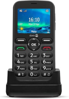 Doro 5860 Eenvoudige Seniorentelefoon Zwart