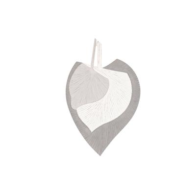 Wanddecoratie DKD Home Decor Grijs Hout MDF Blad van een plant (59 x 2 x 91 cm)