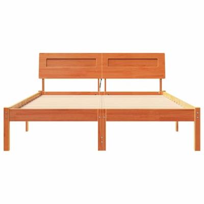 Bedframe Wasbruin 120 x 190 cm Massief grenenhout Bedframe Wasbruin 120 x 190 cm Massief grenenhout