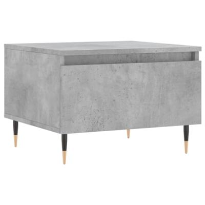 Salontafels 2 st 50x46x35 cm bewerkt hout betongrijs