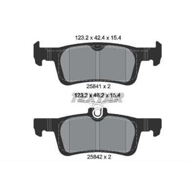 Remblokkenset, schijfrem 2584101