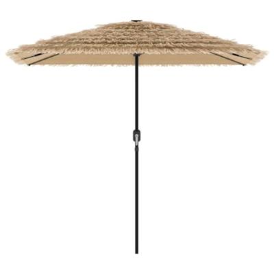 Parasol met stalen paal 248x248x248 cm bruin