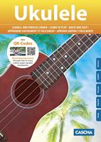 Cascha HH 3969 sopraan ukelele set zwart (4-talig) - thumbnail