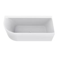 Wiesbaden Hoekbad Zenn 180x80 cm Met Waste Mat Wit - thumbnail