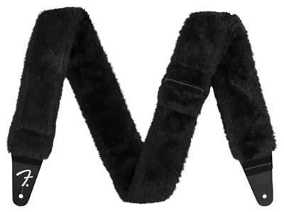 Fender Poodle Plush Strap Black gitaarband