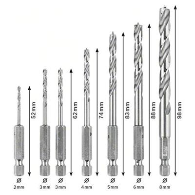 Bosch Accessories 2607019923 Hout-spiraalboorset 7-delig 2 mm, 3 mm, 3 mm, 4 mm, 5 mm, 6 mm, 8 mm 1/4 (6.3 mm) 1 set(s) Bosch Accessories 2607019923 Hout-spiraalboorset 7-delig 2 mm, 3 mm, 3 mm, 4 mm, 5 mm, 6 mm, 8 mm 1/4 (6.3 mm) 1 set(s)
