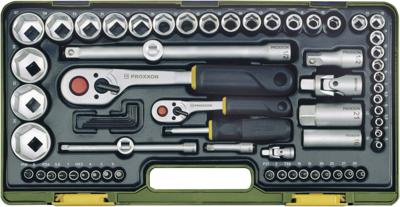 Proxxon Industrial 23286 Dopsleutelset Metrisch 1/4 (6,3 mm), 1/2 (12,5 mm) 65-delig