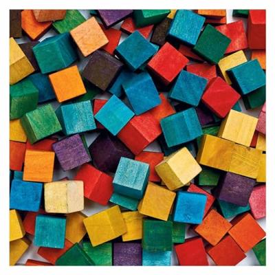 Colorations - gekleurde houten kubus blokjes, 196st.