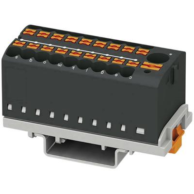 Phoenix Contact 3273124 Verdeelblok 28.6 mm Spanveer Zwart 8 stuk(s) Phoenix Contact 3273124 Verdeelblok 28.6 mm Spanveer Zwart 8 stuk(s)