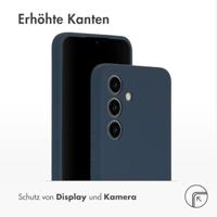 Accezz Liquid Silicone Backcover Samsung Galaxy S24 Telefoonhoesje Blauw - thumbnail