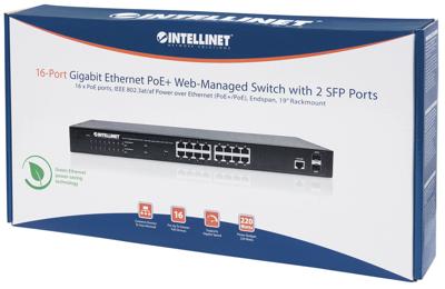 Intellinet 561341 19 netwerk switch 16 + 2 poorten 1 GBit/s Intellinet 561341 19 netwerk switch 16 + 2 poorten 1 GBit/s