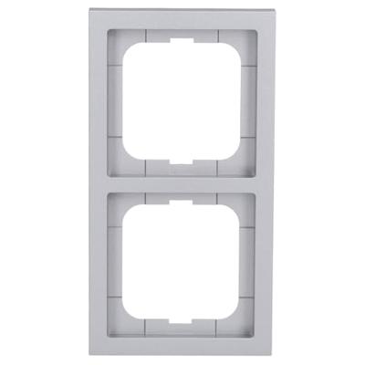 Busch-Jaeger 2-voudig Frame Frame Future lineair Witaluminium (RAL 9006), Aluminium 2CKA001754A4302