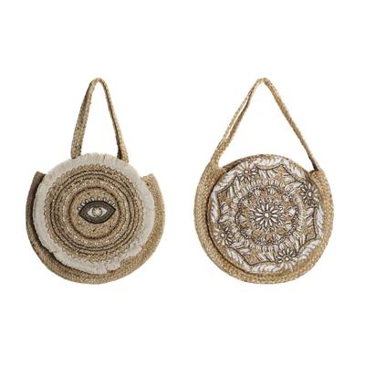 Handtas Dames DKD Home Decor Zwart Beige Natuurlijk 36 x 12 x 36 cm (2 Stuks) Handtas Dames DKD Home Decor Zwart Beige Natuurlijk 36 x 12 x 36 cm (2 Stuks)