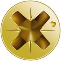 Glaslatschroef geel pk pz 3.5x40 - thumbnail