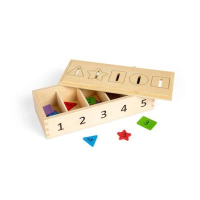 Bigjigs houten sorteerbox, 27dlg.