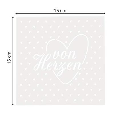 Mundart Stempel • stencil duitse tekst "von herzen"