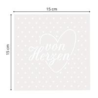 Mundart Stempel • stencil duitse tekst "von herzen" - thumbnail