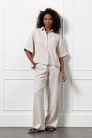 Studio Anneloes Jobke Stripe Trousers 12812 Broek 2211 Latte/off White - thumbnail