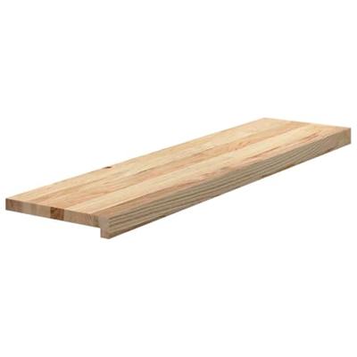 Traptreden 2 st 100x25x2 cm onbehandeld massief eikenhout