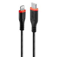 LINDY 31285 0,5 m robuuste USB Type C naar Lightning oplaadkabel [MFi-gecertificeerd] - thumbnail