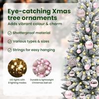 VidaXL Kunstkerstboom wit 120 cm pvc en plastic en staal en pe - thumbnail