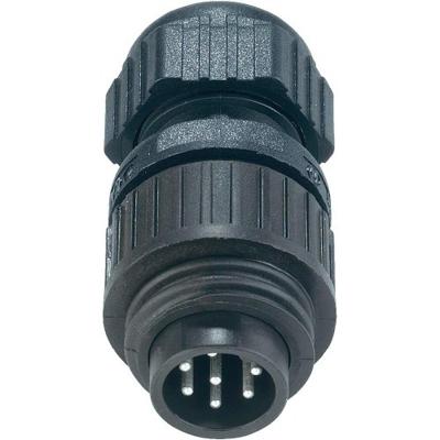 Hirschmann 934 126-100-1 934126100 Ronde connector Stekker, recht Totaal aantal polen: 6 + PE Serie (ronde connectoren): CA 1 stuk(s)