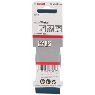 Bosch Accessoires 3 Banden 40x305 X450, Expert for Metal , K120 - 2608606222