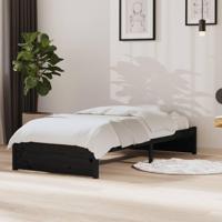 Bedframe massief hout zwart 90x190 cm 3FT Single - thumbnail