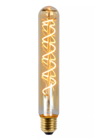 Lucide T32 - Filament lamp - Ø 3,2 cm - LED Dimb. - E27 - 1x4,9W 2200K - Amber - thumbnail