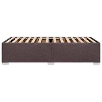 Bedframe zonder matras 100x200 cm stof donkerbruin - thumbnail