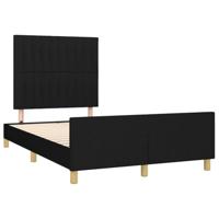 Bedframe zonder matras 120x190 cm stof zwart - thumbnail