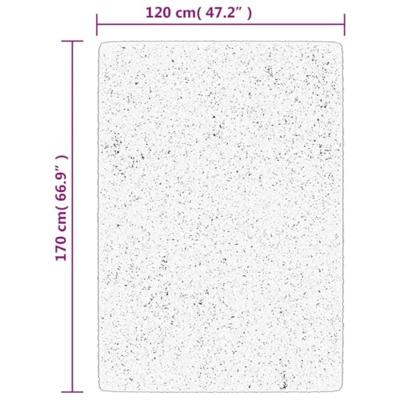 VidaXL Vloerkleed pamplona shaggy hoogpolig modern 120x170 cm beige