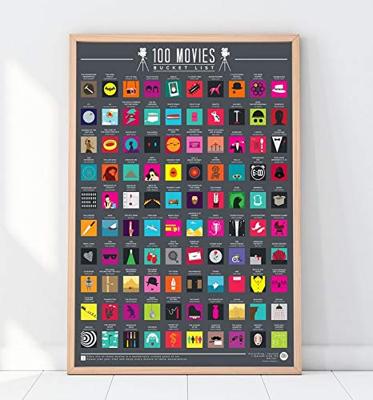 Gift Republic Scratch Poster - 100 Films