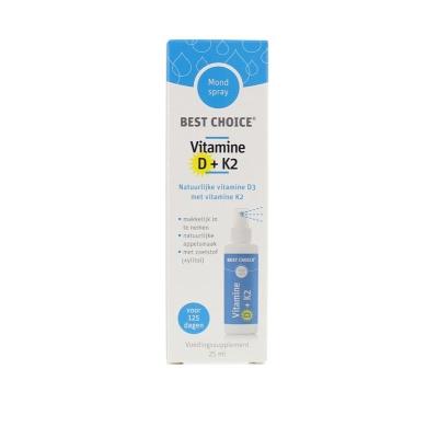 Vitaminespray vitamine D3 + K2 25 Milliliter