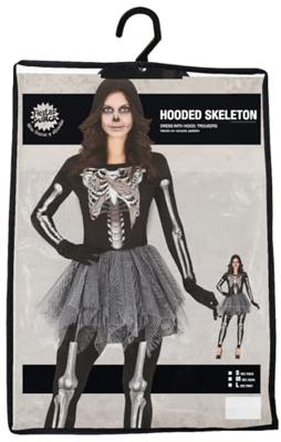 Ballerina Skelet Met Tutu Zwart Vrouw