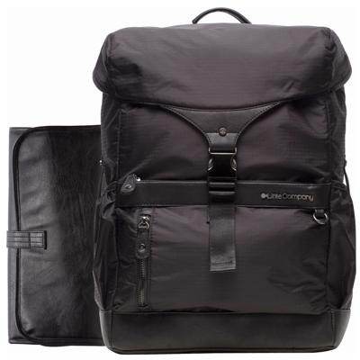 Little Company rugzak/luiertas Miami Ribstof zwart