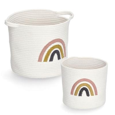 Opbergmand Rainbow White - Groot Ø 32 cm