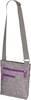Bags2GO BS18100 Carry Bag - Virginia - Grey-Melange/Neon-Lilac - 27 x 27 x 5 cm - thumbnail