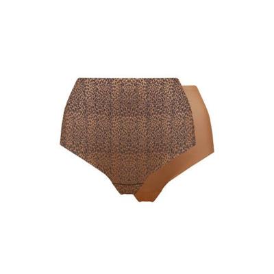 MAGIC Bodyfashion naadloze maxislip (set van 2) bruin/beige