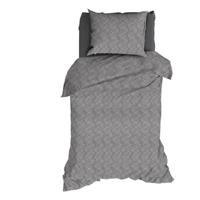 Satin D'or Satin D'or Ponzi Dekbedovertrek - 1-persoons (140x200/220 Cm + 1 Sloop) - Katoen Satijn - Silver - thumbnail