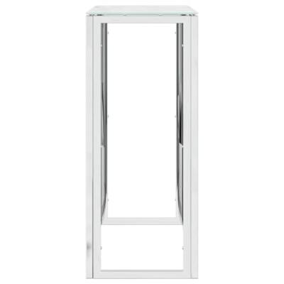 Wandtafel 70x30x70 cm roestvrij staal en glas