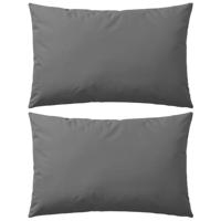 VidaXL Buitenkussens 60x40 cm grijs 2 st - thumbnail