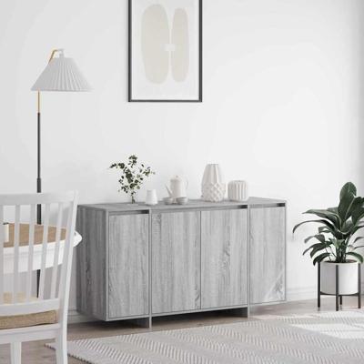 Dressoir Grijs sonoma 135 x 41 x 69 cm Bewerkt hout